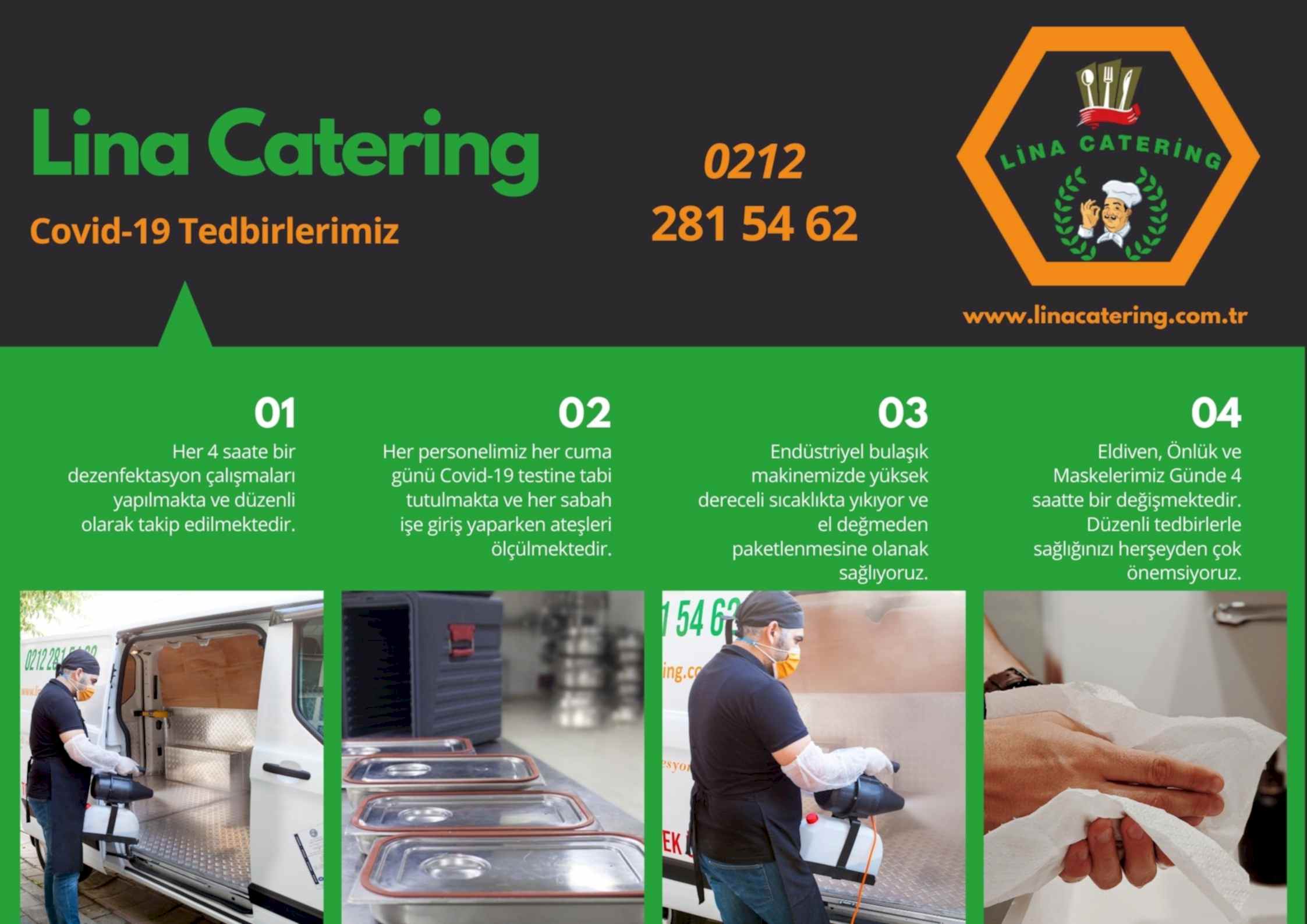 Lina Catering Covid 19 Tedbirleri